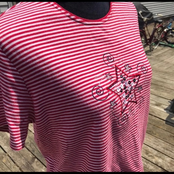 Red White and Blue Star T Shirt - Picture 8 of 8